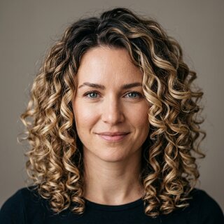 Элегантная укладка с локонами от середины к кончикам